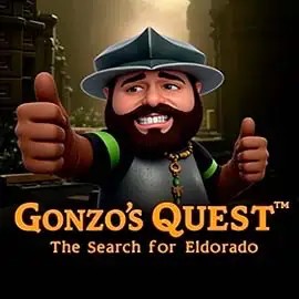 Logo of Gonzo's Quest from NetEnt at Trickz Casino