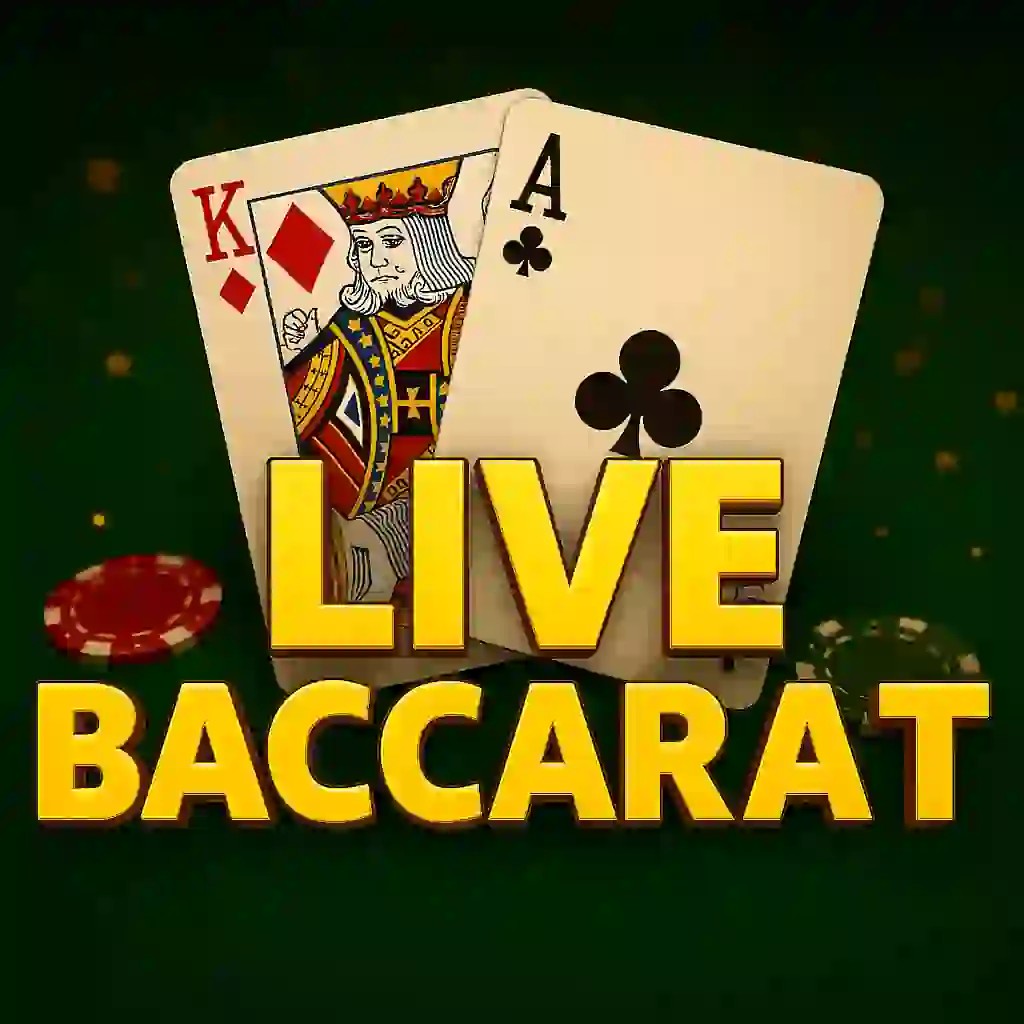 Live Baccarat slot logo by Pragmatic Live at Trickz CasinoLive Baccarat